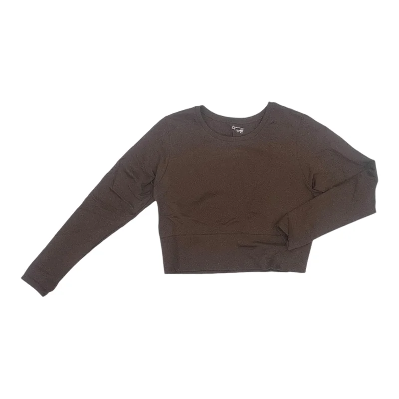 Athletic Top Ls Collar By Aerie In Brown, Size:Xl Stylish Men's Neon