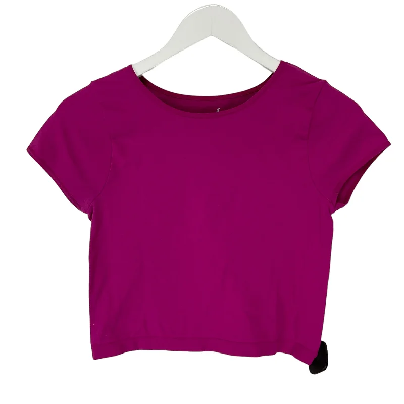 Pink Top Short Sleeve Basic Free People, Size M Cclassic Men's Tweed