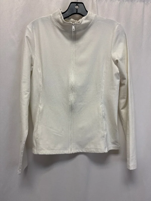 Athletic Jacket By Clothes Mentor In White, Size: M Artistic Men's Avant