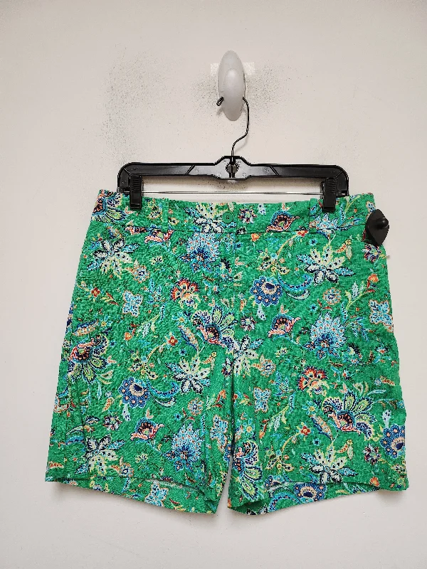 Shorts By Talbots In Floral Print, Size: 10 Traditional Men's Wool