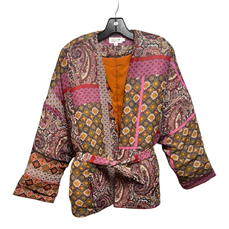 Fuchsia Livia Quilted Jacket By Molly Bracken  Size: S Unique Men's Patch