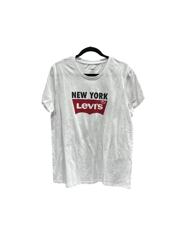 Top Short Sleeve By Levis In White, Size: Xl Cclassic Men's Tweed