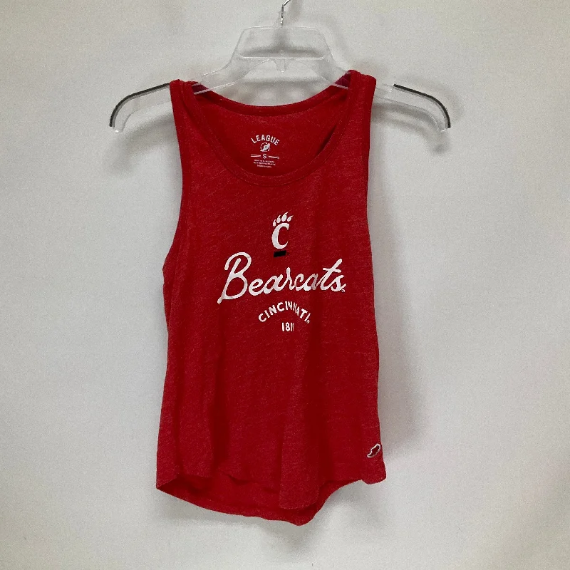 Red Athletic Tank Top Cmc, Size S Edgy Men's Punk
