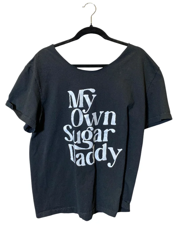 Top Short Sleeve By Clothes Mentor In Black, Size: Xl Tailored