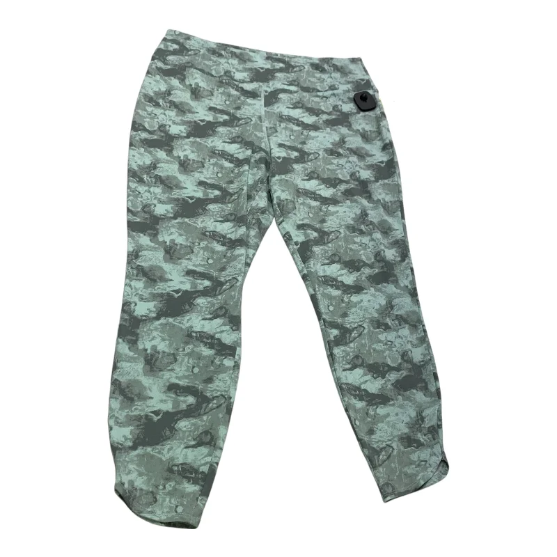 Athletic Leggings By Wonderly In Green, Size: Xl Cool Men's Distressed