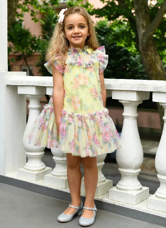 Marigold Sherbet Floral Dress Lumberjack