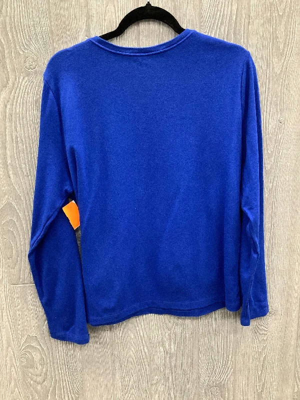 Top Long Sleeve Basic By White Stag In Blue, Size: Xl Tough Men's Military