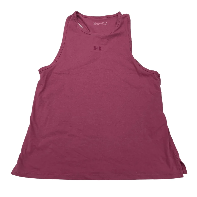 PINK ATHLETIC TANK TOP by UNDER ARMOUR Size:M Traditional Men's Wool