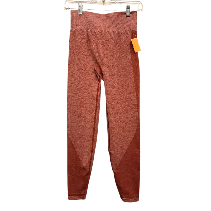 Athletic Leggings By Pink In Orange, Size:M Youthful Men's Pop