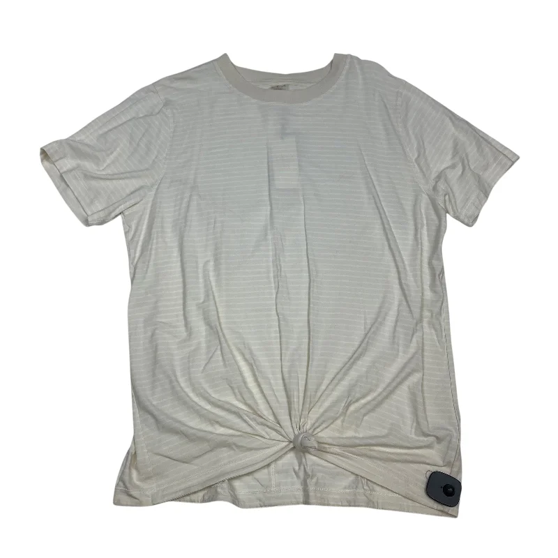 Top Short Sleeve By Calia In Cream, Size: Xl Artistic Men's Hand