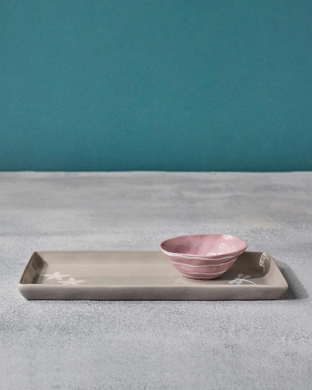 Mandovi Chip & Dip Platter - TSSxNB Monochromatic Office Style