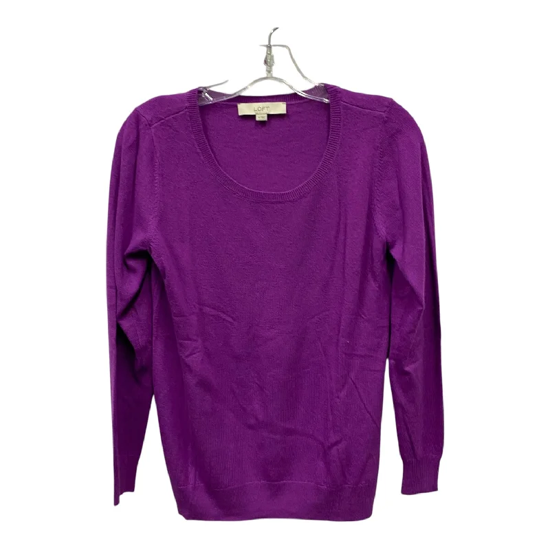 Sweater By Loft In Purple, Size:Xs Elegant Men's Cashmere