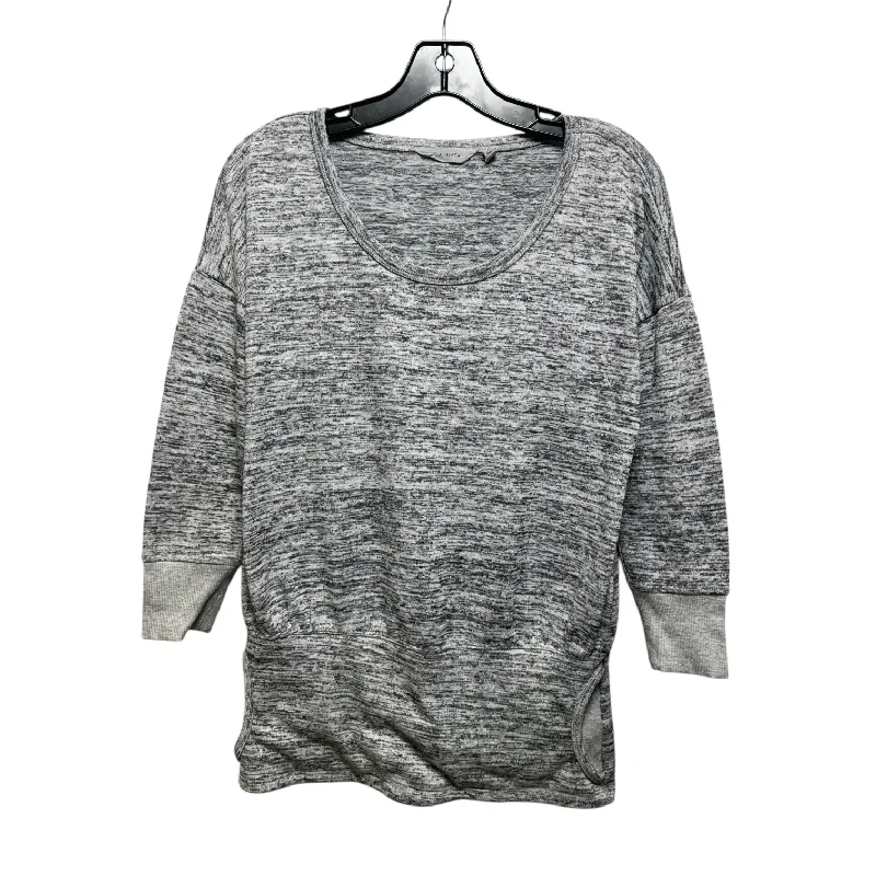 Athletic Top Long Sleeve Collar By Athleta In Grey, Size: Xs Bohemian Men's Free