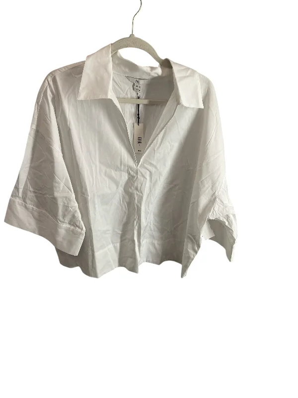 Top Long Sleeve Basic By Banana Republic In White, Size: Xl Youthful Men's Anime