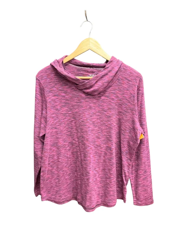 Athletic Top Long Sleeve Hoodie By Columbia In Multi-colored, Size: 1x Streetwear Style