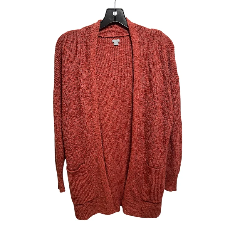 Sweater Cardigan By Aerie In Orange, Size: Xs Refined Men's Velvet