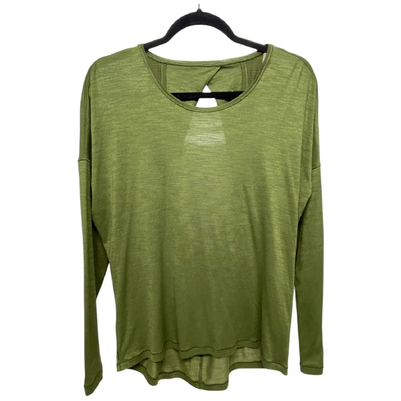 Athletic Top Long Sleeve Crewneck By Lululemon In Green, Size: 8 Modern Men's 