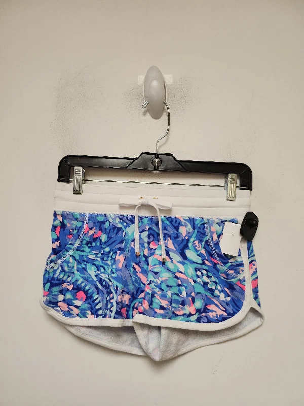 Shorts By Lilly Pulitzer In Blue & White, Size: 2 Polished Men's Silk