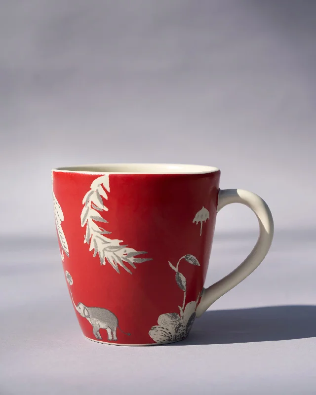 Thazin Conical Mug- Red Bold Men's Statement
