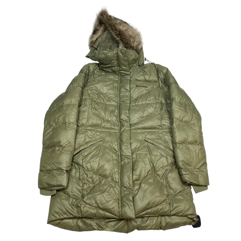 Coat Puffer & Quilted By Columbia In Green, Size: L Monochromatic All