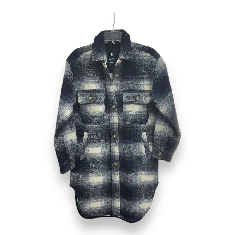 Coat Wool By Gap In Plaid Pattern, Size: Xs Traditional Men's Wool