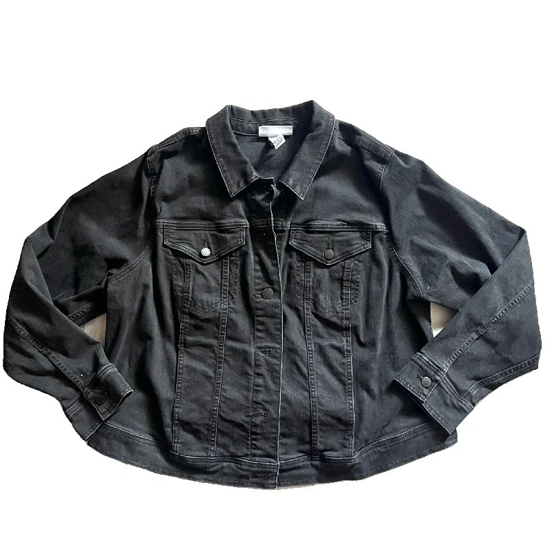 Jacket Denim By Lane Bryant In Black Denim, Size: 3x Sophisticated Men's French