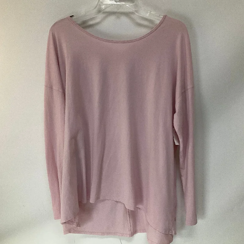 Athletic Top Long Sleeve Crewneck By Lululemon In Pink, Size: 10 Elegant Men's Cashmere