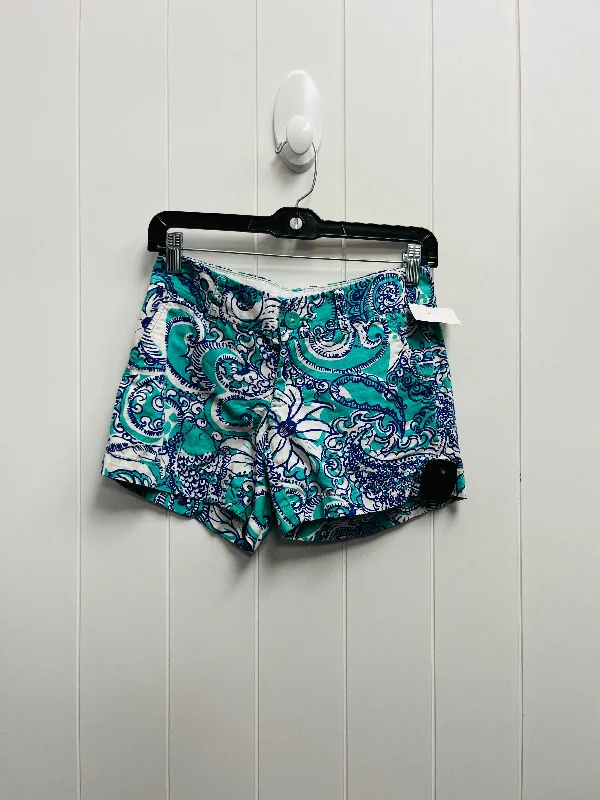 Shorts By Lilly Pulitzer In Green & White, Size: 00 Refined Men's Velvet