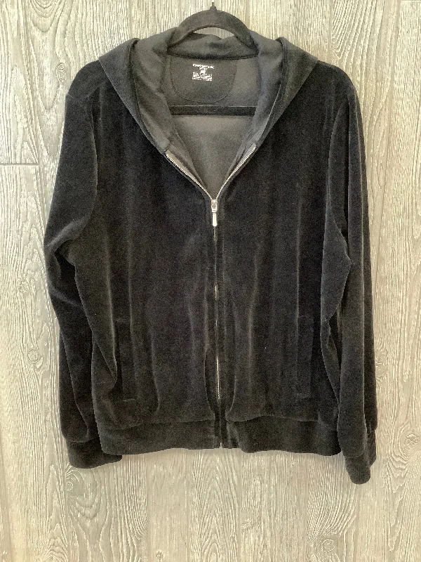 Athletic Jacket By Jones New York In Black, Size: 1x Refined Men's Hand