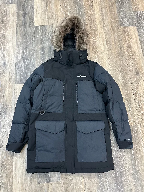 Coat Parka By Columbia In Black, Size: S Casual Men's Short