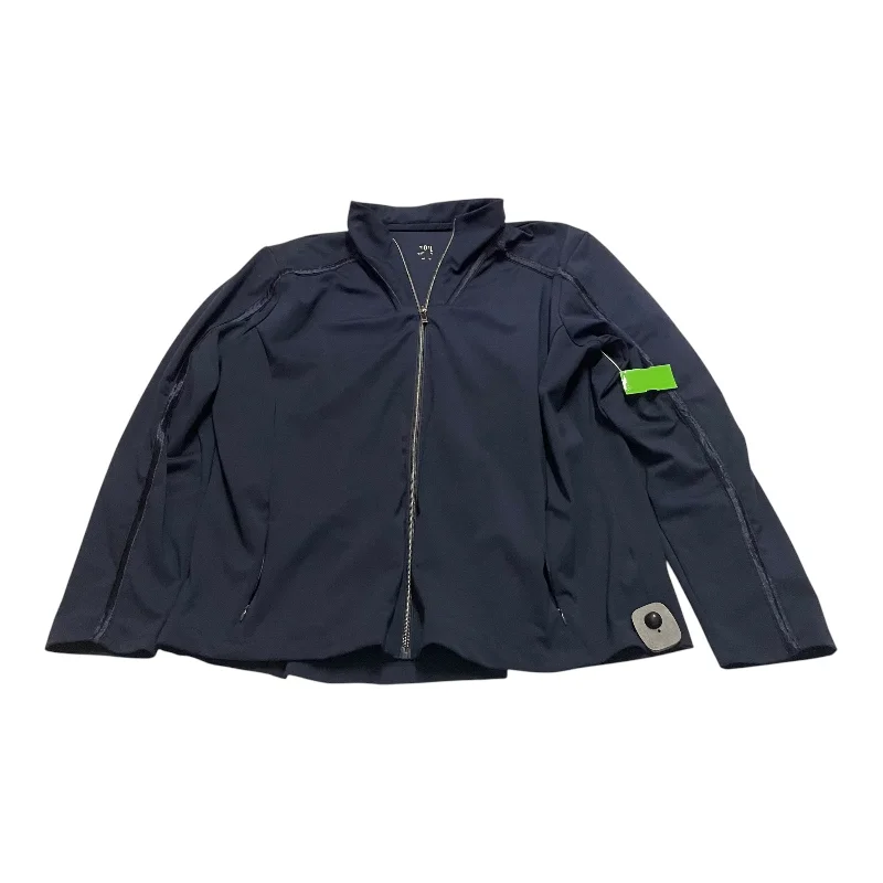 Athletic Jacket By Tall In Navy, Size: Xxl Sporty Men's Athleisure 