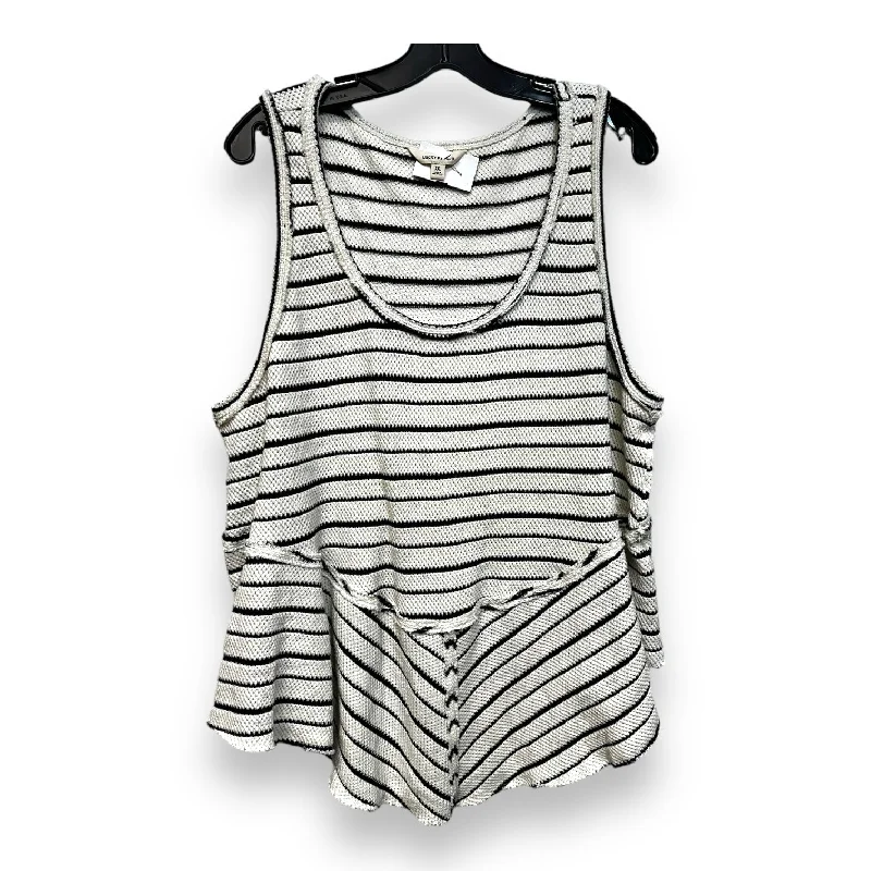Top Sleeveless By Lucky Brand O In Striped Modern Men's Geometric
