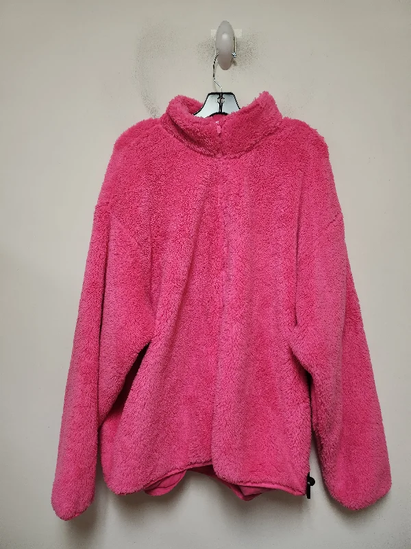 Jacket Fleece By Pink In Pink, Size: Xxl Organic