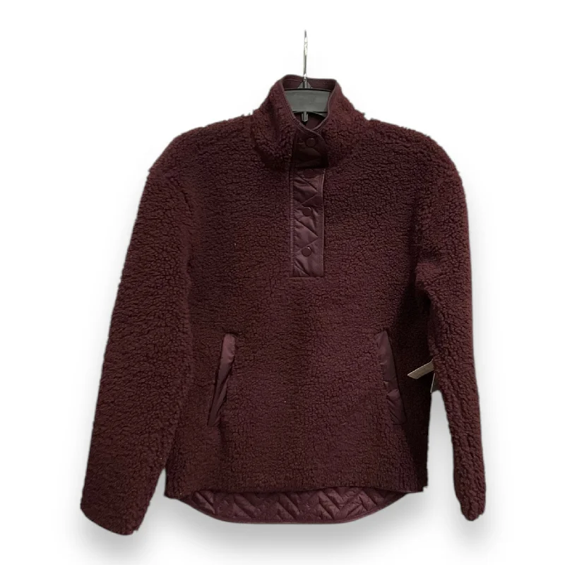 Athletic Jacket By Athleta In Maroon, Size: Xxs Vacation