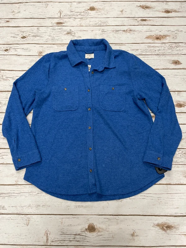 Jacket Shirt By Thread And Supply In Blue, Size: Xl Sporty Men's Athleisure 