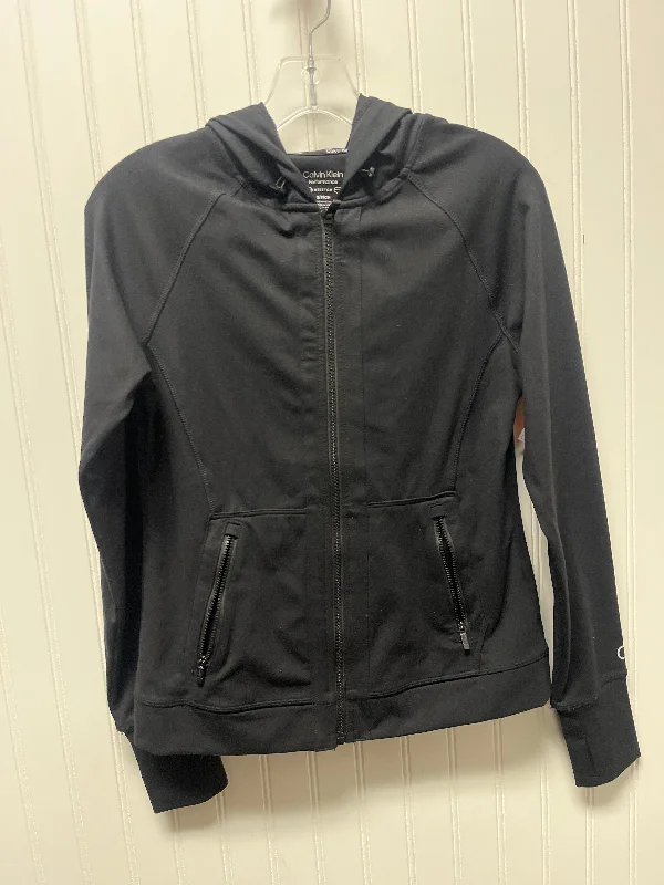 Athletic Jacket By Calvin Klein Performance In Black, Size: S Sleek Men's Contemporary 