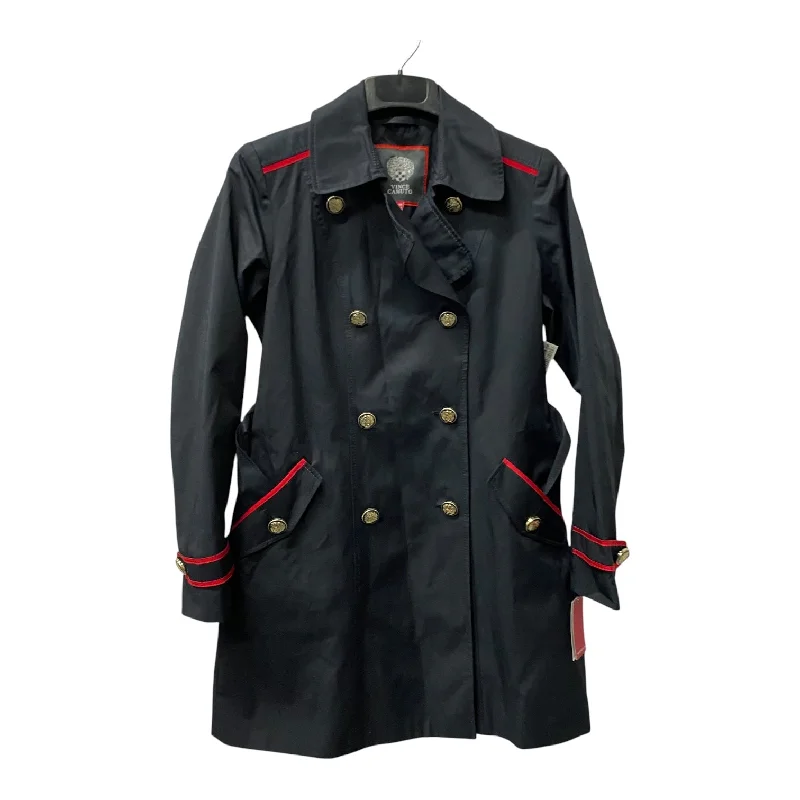 Coat Raincoat By Vince Camuto In Black & Red, Size:M Relaxed Men's Beach