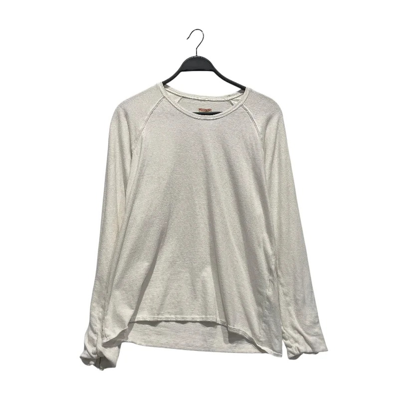 KAPITAL/Cut & Sew/2/Cotton/WHT/Graphic/Smiley Face Long Sleeve Monochromatic Office Style