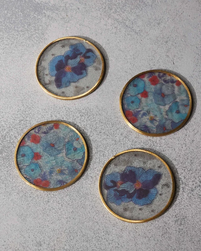 Poppy Coasters (set of 4) - TSSxNB Traditional Men's Country