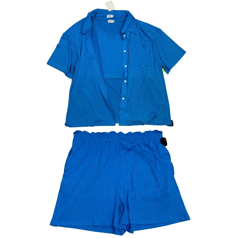 Shorts Set By WLM In Blue, Size: 2x Casual Men's Short