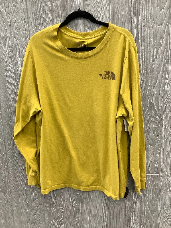 Athletic Top Long Sleeve Crewneck By The North Face In Yellow, Size: 3x Refined Men's Velvet Athletic Top Long Sleeve Crewneck By The North Face In Yellow, Size: 3x Refined Men's Velvet