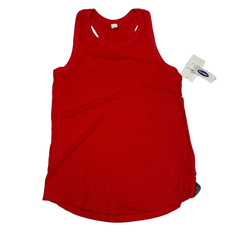 Red Athletic Tank Top Old Navy, Size M Casual Men's Short