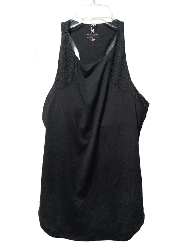 Black Athletic Tank Top Spyder, Size M Refined Men's Hand