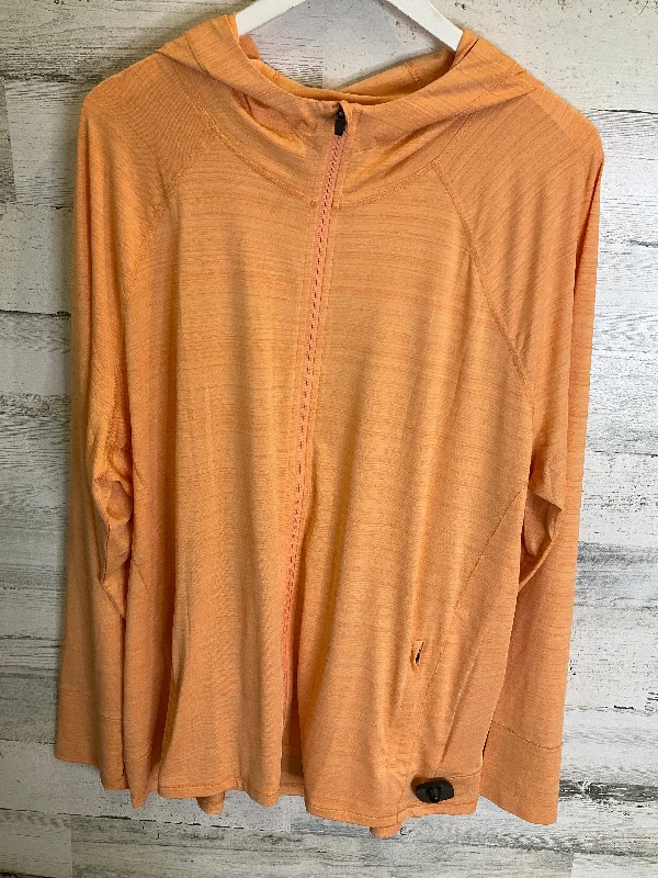 Athletic Jacket By Athleta In Orange, Size: 3x Rugged Men's Outdoor 