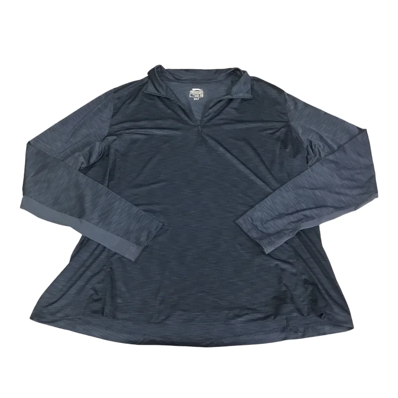 Athletic Jacket By Slazenger In Blue, Size: 2x Elegant Men's Cashmere