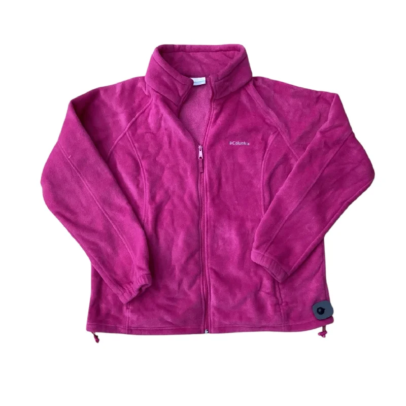 Athletic Jacket By Columbia In Pink, Size: 2x Sleek Men's Metallic
