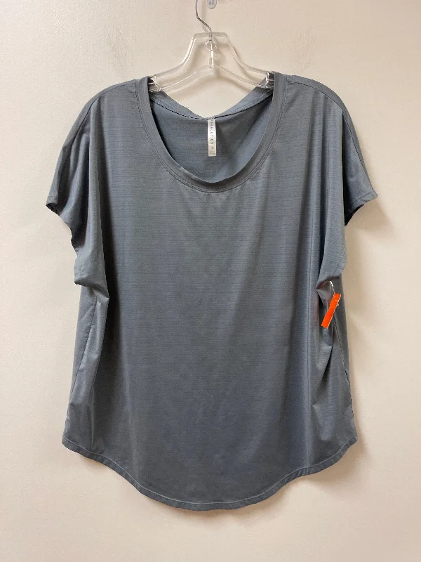Athletic Top Short Sleeve By Fabletics In Grey, Size: Xl Elegant Men's Formal 