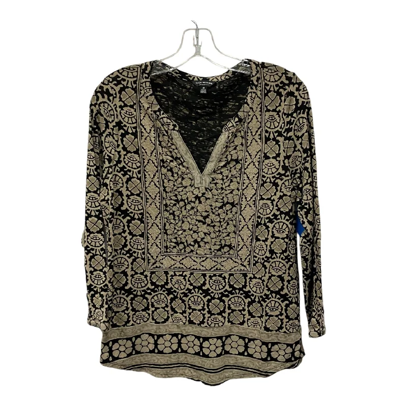 Top Ls By Lucky Brand In Brown, Size:M Sporty Men's Athleisure 