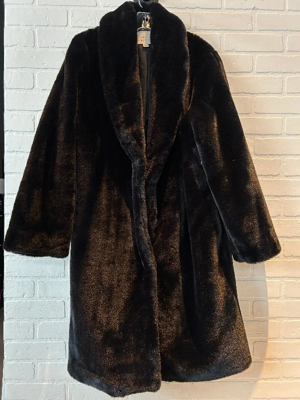 Coat Faux Fur & Sherpa By A New Day In Black, Size: Xl Dynamic Men's Moto