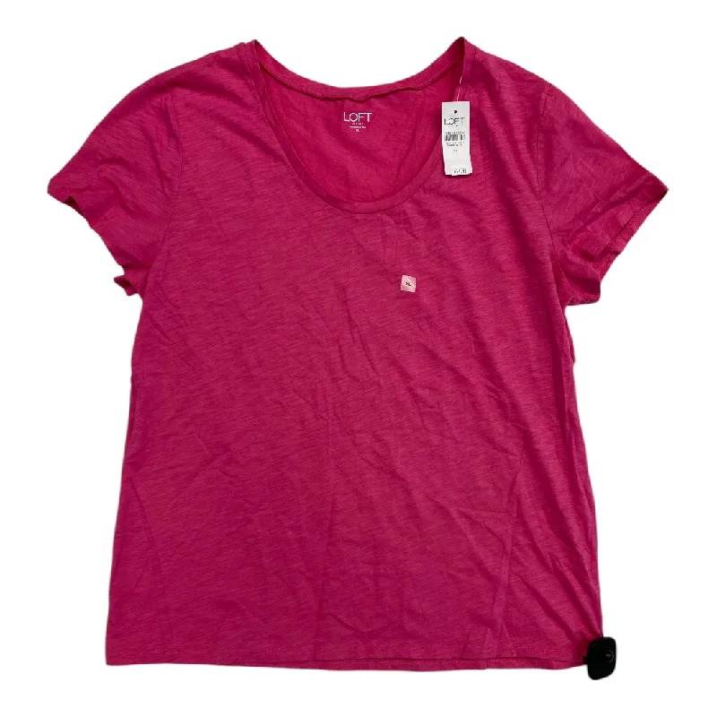 Top Ss Basic By Loft In Pink, Size:Xl Stylish Men's Tropical 